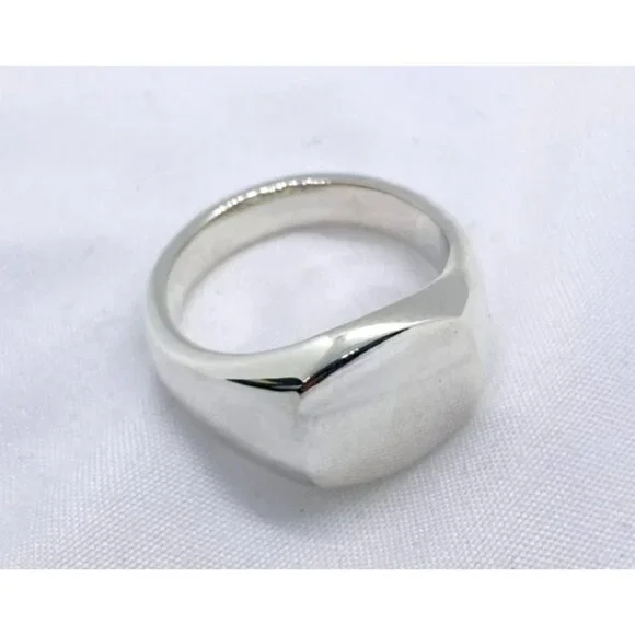David Yurman Signet Sterling Silver 925 Size 8 .75